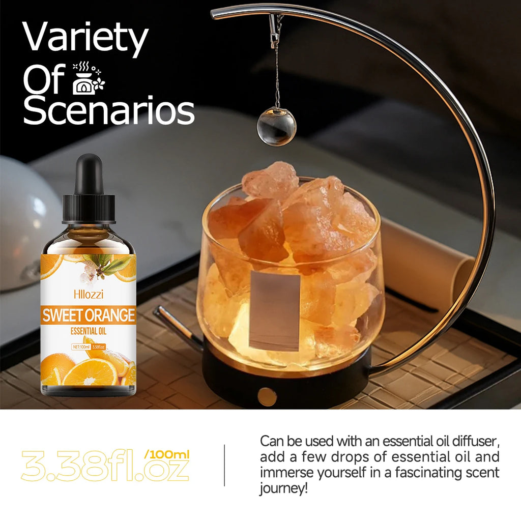 Sweet orange essential oil is used for skin care, massage, bath, and aromatherapy. It is suitable for face, body, and nails.