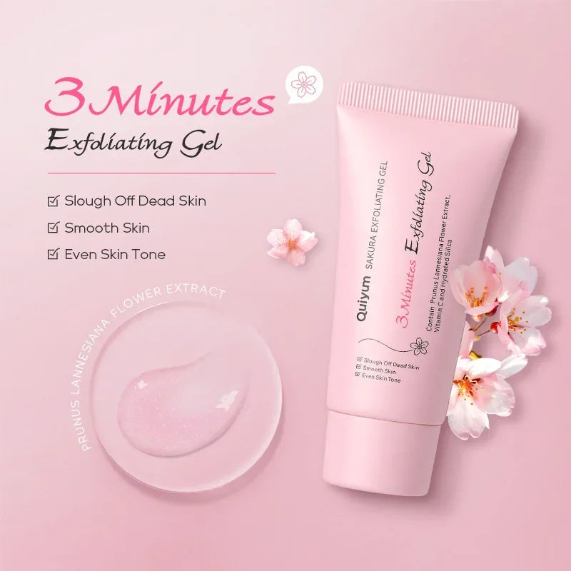 Sakura Exfoliating Peeling Gel | Smooth Face Scrub, 30g & 50g Tidesmit Scrubs Treatments Tidesmit