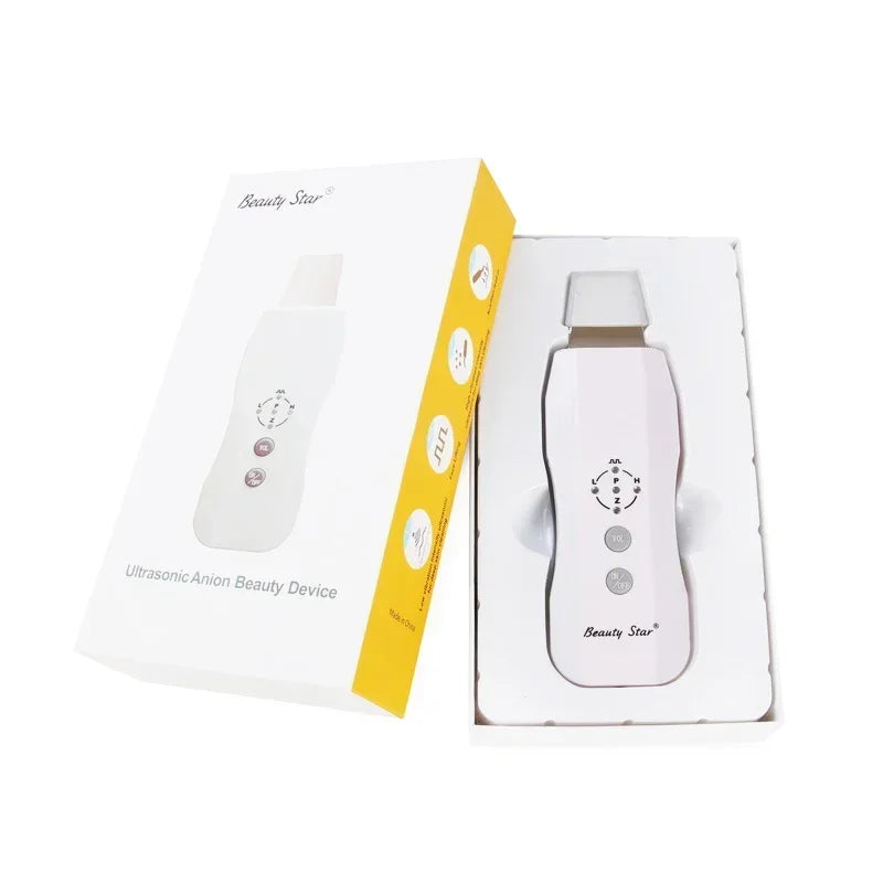 Ultrasonic Skin Scrubber | Deep Pore Cleaning Tool | USB Rechargeable Scrubs Treatments Tidesmit