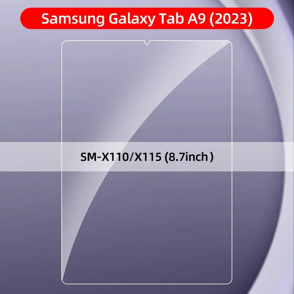 Samsung Galaxy Tab Tempered Glass Screen Protector | Anti-Scratch 9H Film A9 X110 X115 Tidesmit