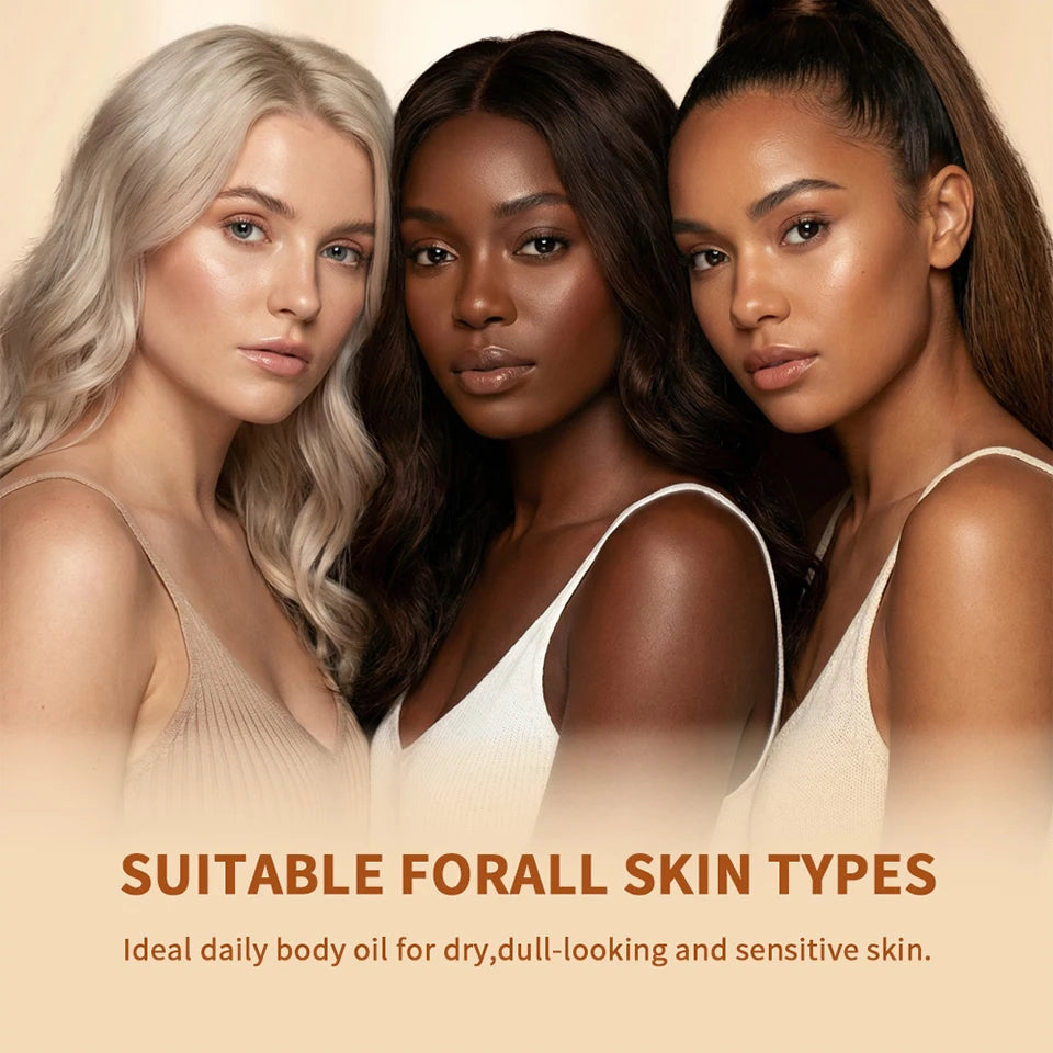 Vitamin C Turmeric Radiant Body Gel Oil Soften Dry Skin Radiant Finish Body Oil Nourishing Moisturizing Body Care Non-Greasy