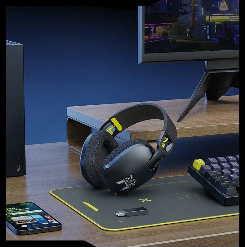 Tidesmit 2.4GHz Wireless Gaming Headset for PC PS5 with Boom Mic Tidesmit