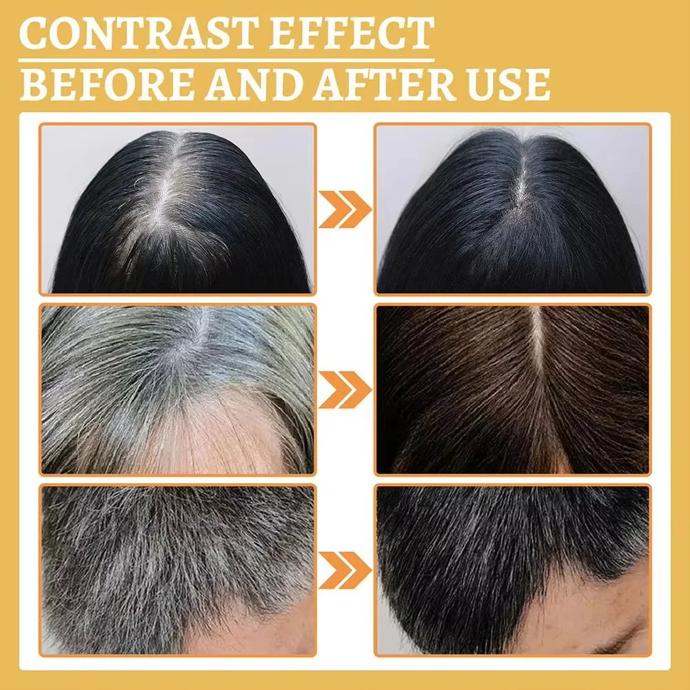 Magic White Hair to Black Shampoo Dye Soap Natural Color Soap Restore Gray Beard Cover Gray Hair Dye Hair Fixing Shampoo Bar