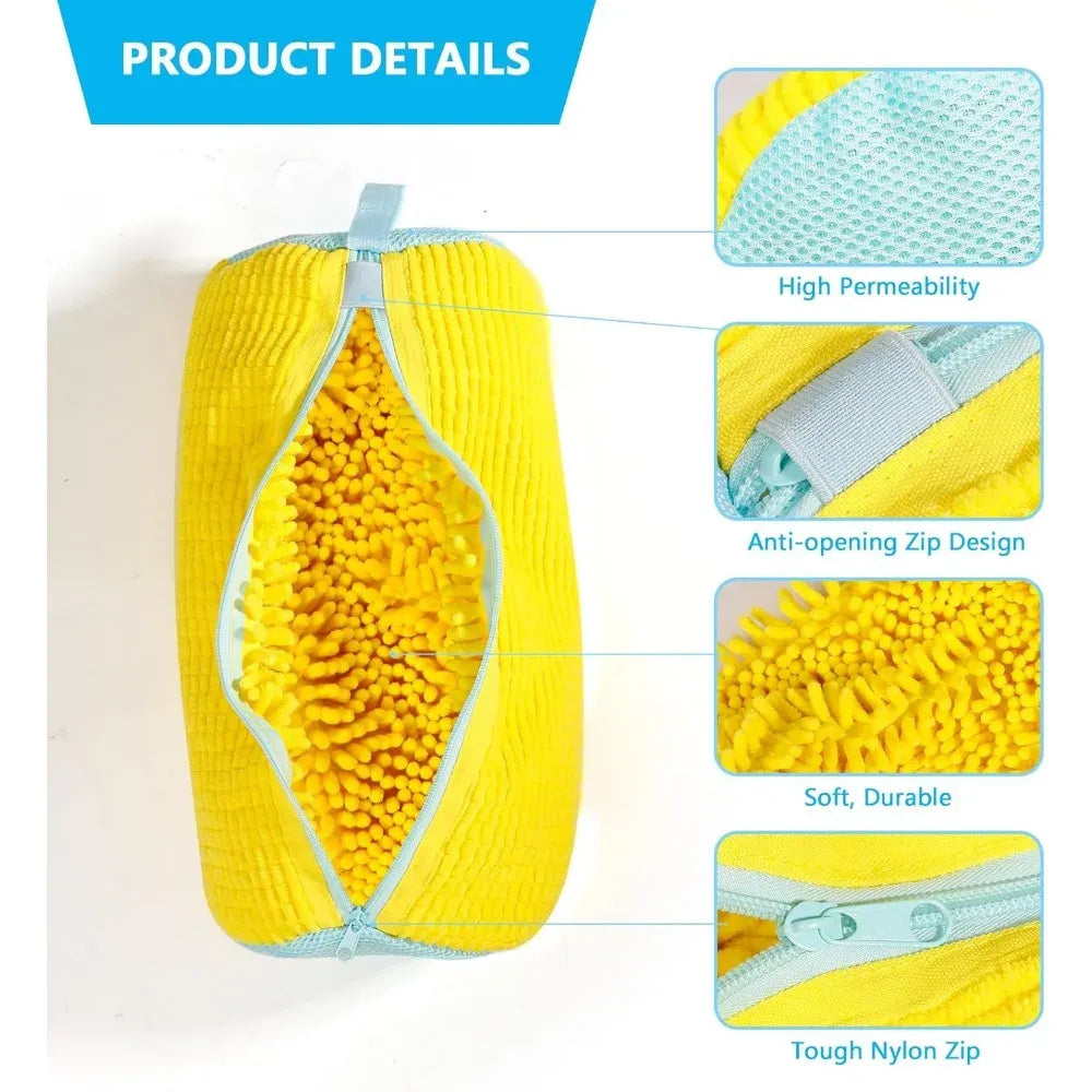 Durable Shoe Washing Machine Bag with Chenille Lining