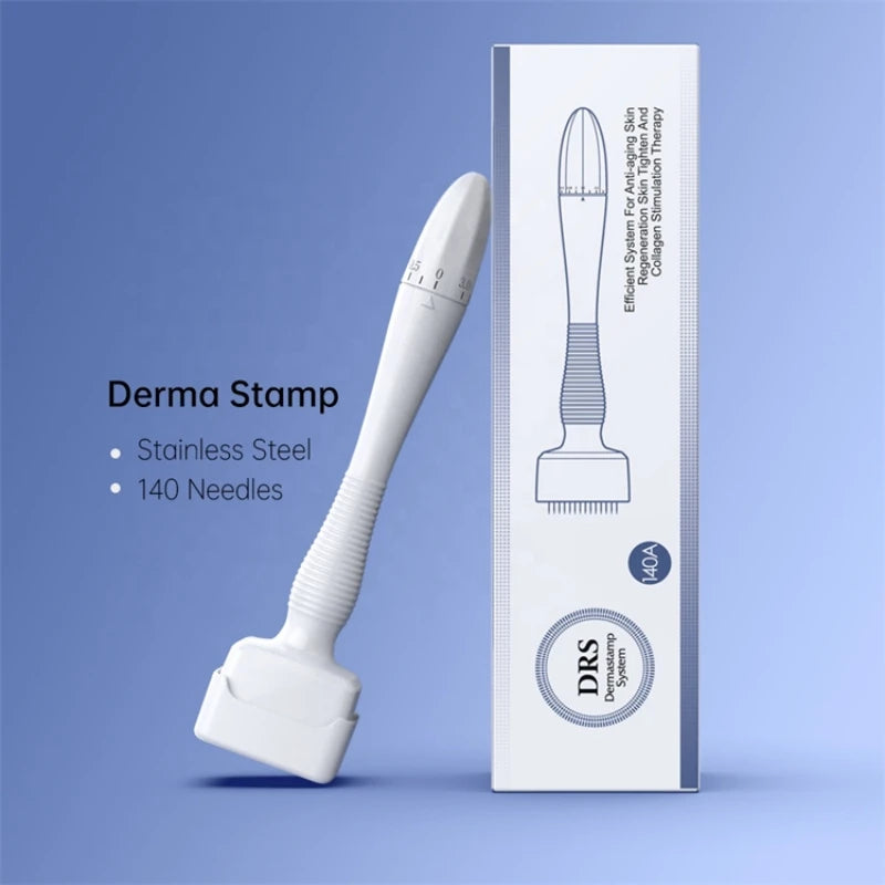 Adjustable Derma Stamp 140 Pins for Beard and Scalp Health Body Shaping Massage Equipment Tidesmit