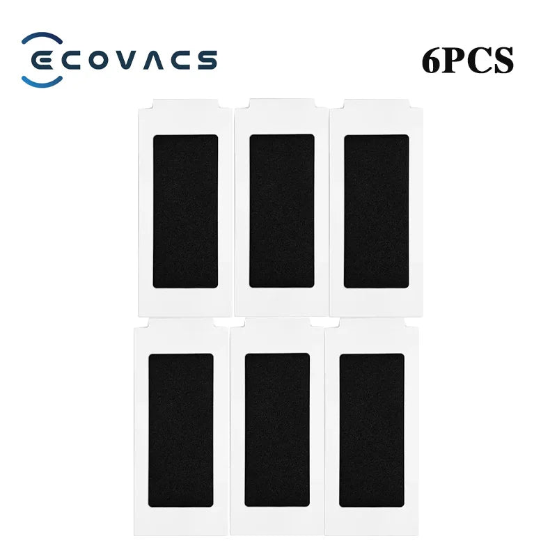 Tidesmit replacement parts set for ECOVACS T30 Pro and Yeedi M12 Pro+ including dust bags, brushes, filters, and mops