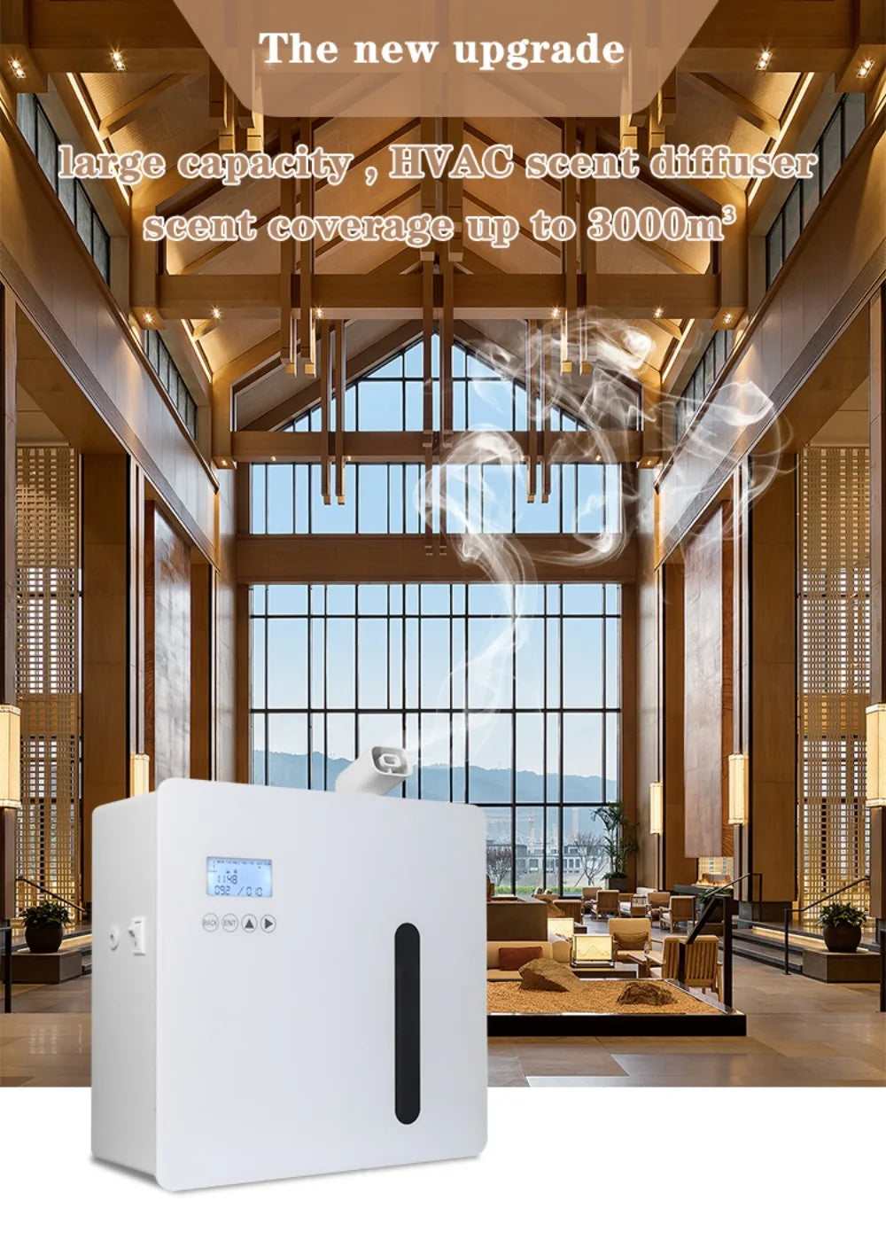 Hotel Lobby Smart Essential Oil Diffuser App Control Waterless Aroma Diffuser 3000m³ Scent Machine Aromatherapy Air Freshener