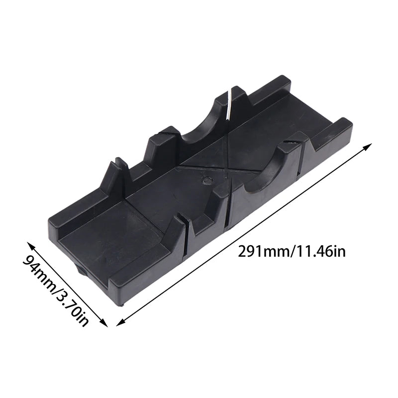〔Sa〕1Pc 45/90 Degree Wood Cutting Clamping Miter Saw Box Woodworking Angle Cutting For Carpenter Gypsum Oblique Cutting Tool