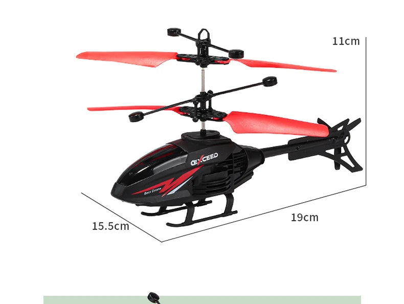 RC Helicopter Drone with Gesture Control - Durable Smart Toy for Beginners Tidesmit