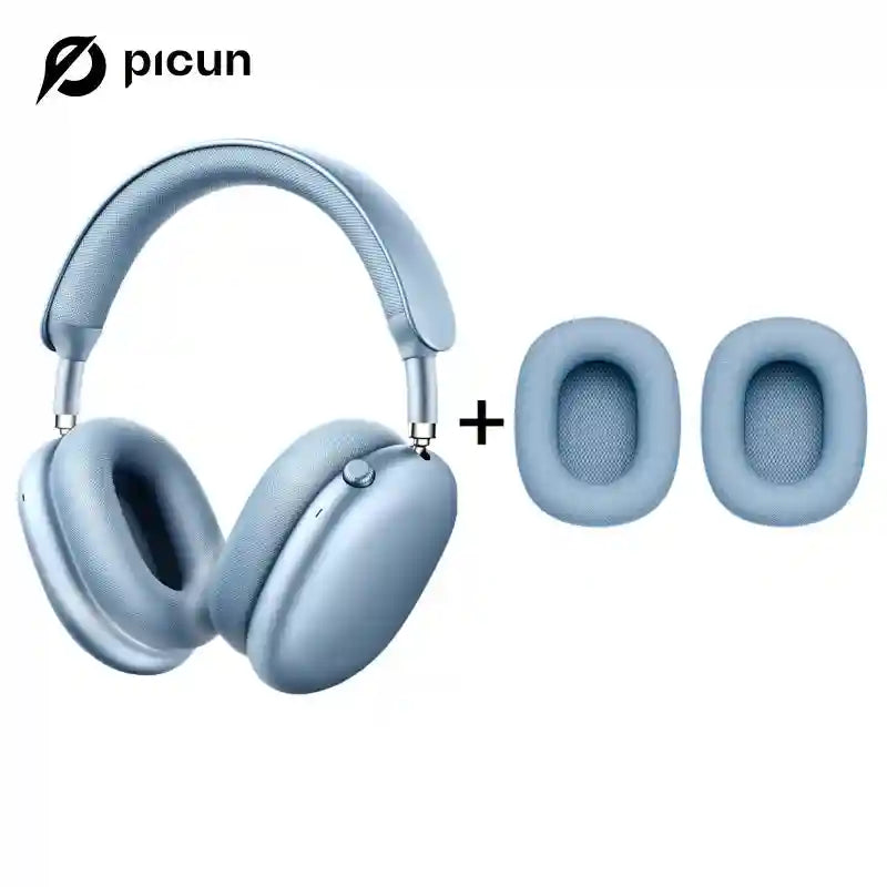Wireless Headphones with Hybrid Active Noise Cancellation & 180H Battery Blue with Earpads China Mainland Tidesmit
