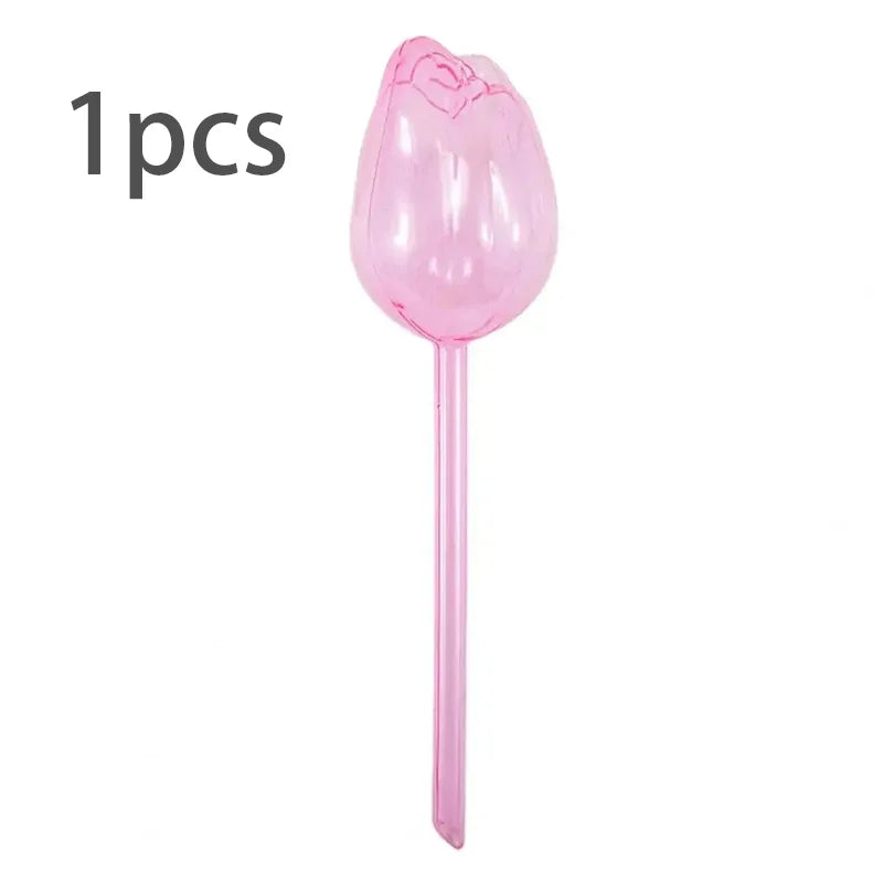 Automatic Plant Watering Tulip Dripper Set 1 3 6 12 Pcs Lightweight Houseplant Drip Irrigation Device for Indoor Outdoor Flower Pot Garden
