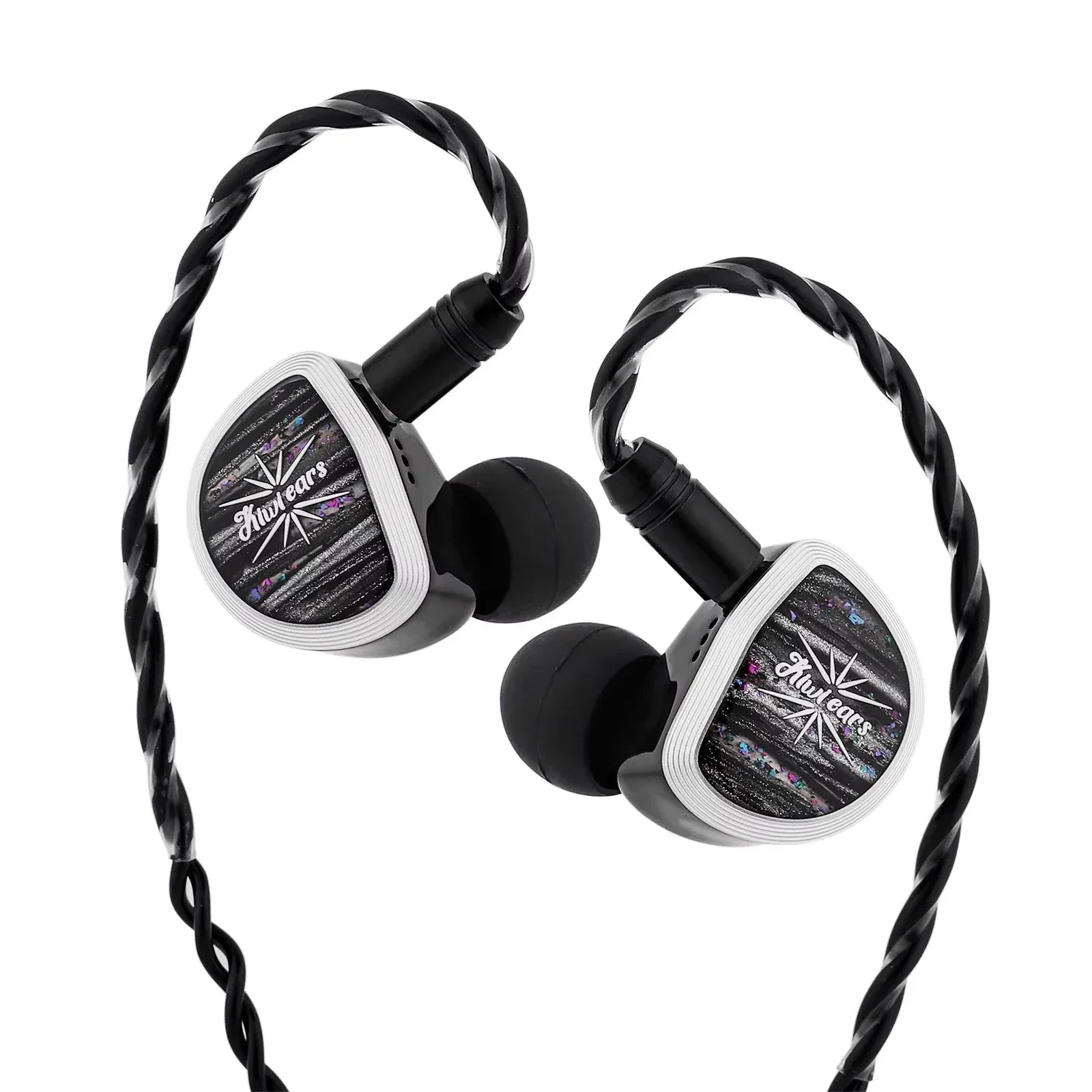 Kiwi Ears Aether Planar IEMs: 15.3mm Driver Gaming Audio | Tidesmit Black Tidesmit