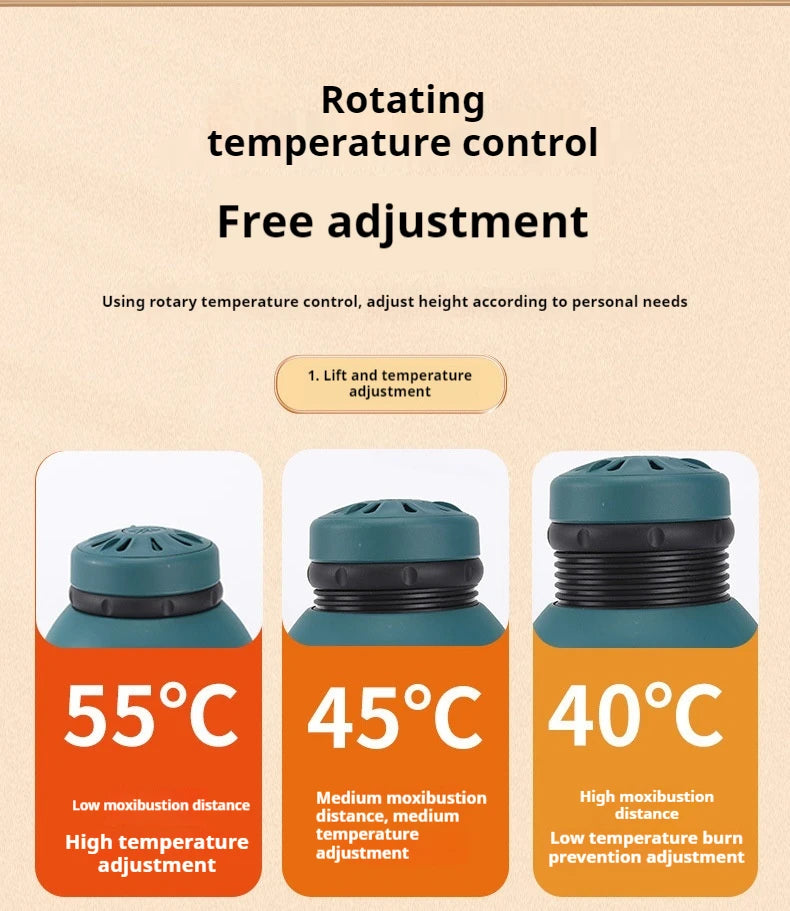 Smokeless Moxibustion Jar: Portable Muscle Relief & Heat Therapy Tool Back Massage Instrument Tidesmit