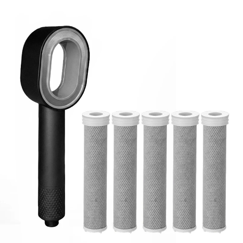 Luxury Filter for Shower head High Output Carbon Fiber Filter Shower Water Filter to Remove Chlorine Fluoride and Hard Water