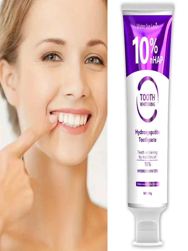 Tidesmit 10% Hydroxyapatite teeth whitening toothpaste with toothbrush for effective enamel repair
