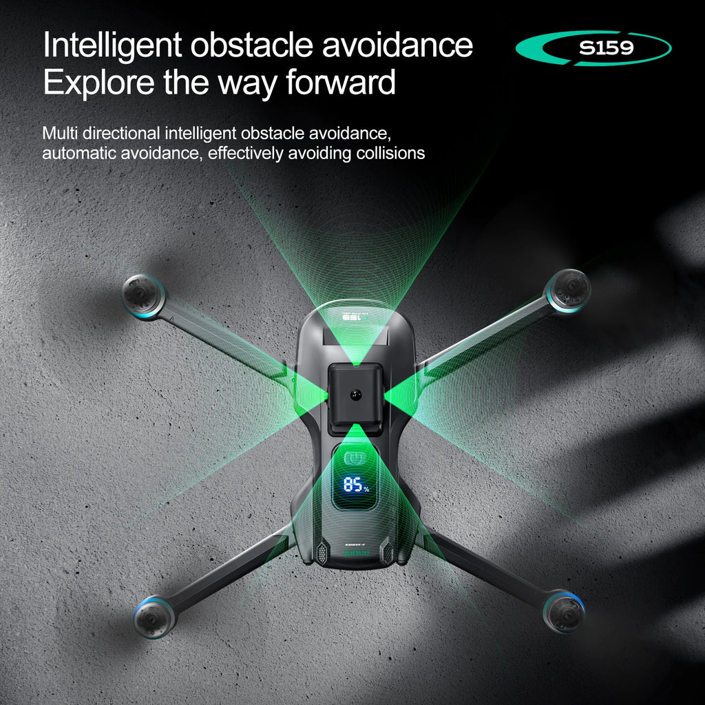 4K GPS Drone with Dual Camera and Remote Screen - Foldable Design Tidesmit