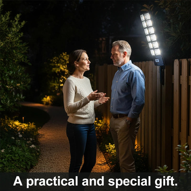 8000W 160000 LM Super Bright Solar Street Lights 1008 LED Solar Lights Outdoor Street Lamp 3 modes IPX65 Waterproof Garden Lighting With Smart Motion Sensor