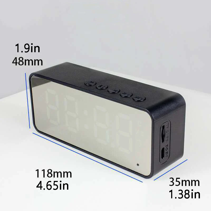 Wireless Bluetooth Speaker Alarm Clock Portable Radio FM Subwoofer Sound Box Music Mini Lamp Woofers Caixa De Som Coluna Bocina