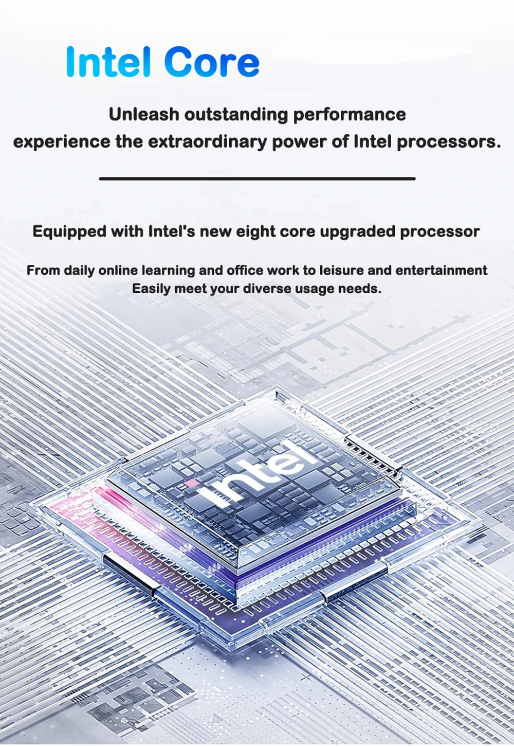 Chic 14.1 Inch Laptop Intel 4405U,120Hz FHD IPS Screen,32GB RAM 2TB SSD,5000mAh Battery Backlit Keyboard
