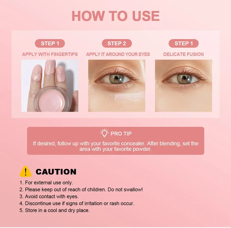 Korean Hydrating Brightening Eye Concealer and Contour Cream, Full Coverage, Long-lasting Eye Concealer for Perfect Makeup Look