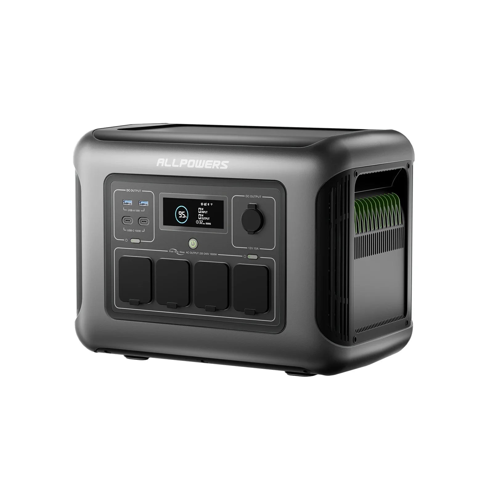Portable Power Station 1056Wh 1600W LFP Battery Fast Charging UPS Tidesmit