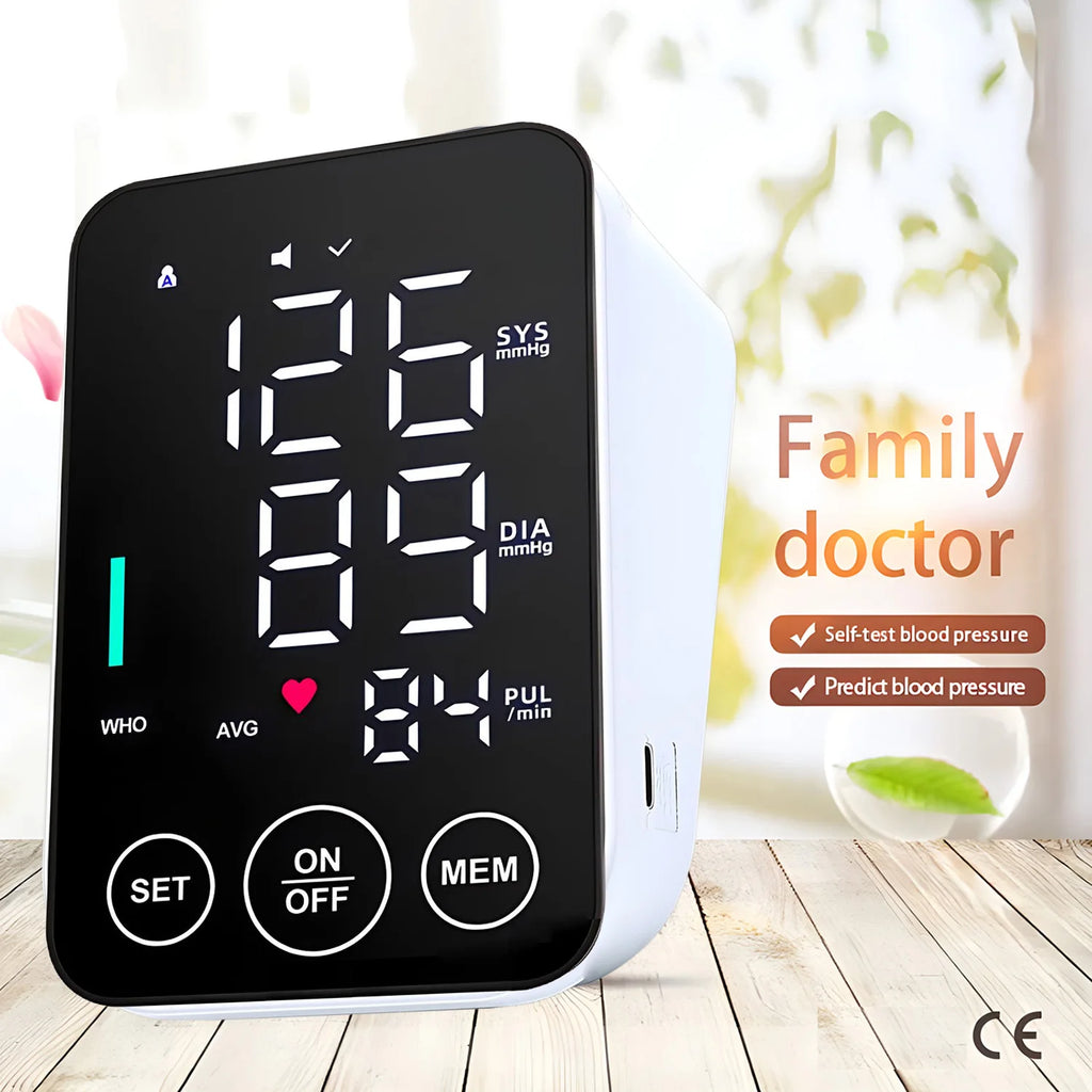 Blood Pressure Monitor Upper Arm Automatic Tonometer Digital Blood Pressure Meter BP Medical Sphygmomanometer Pulse BP monitor