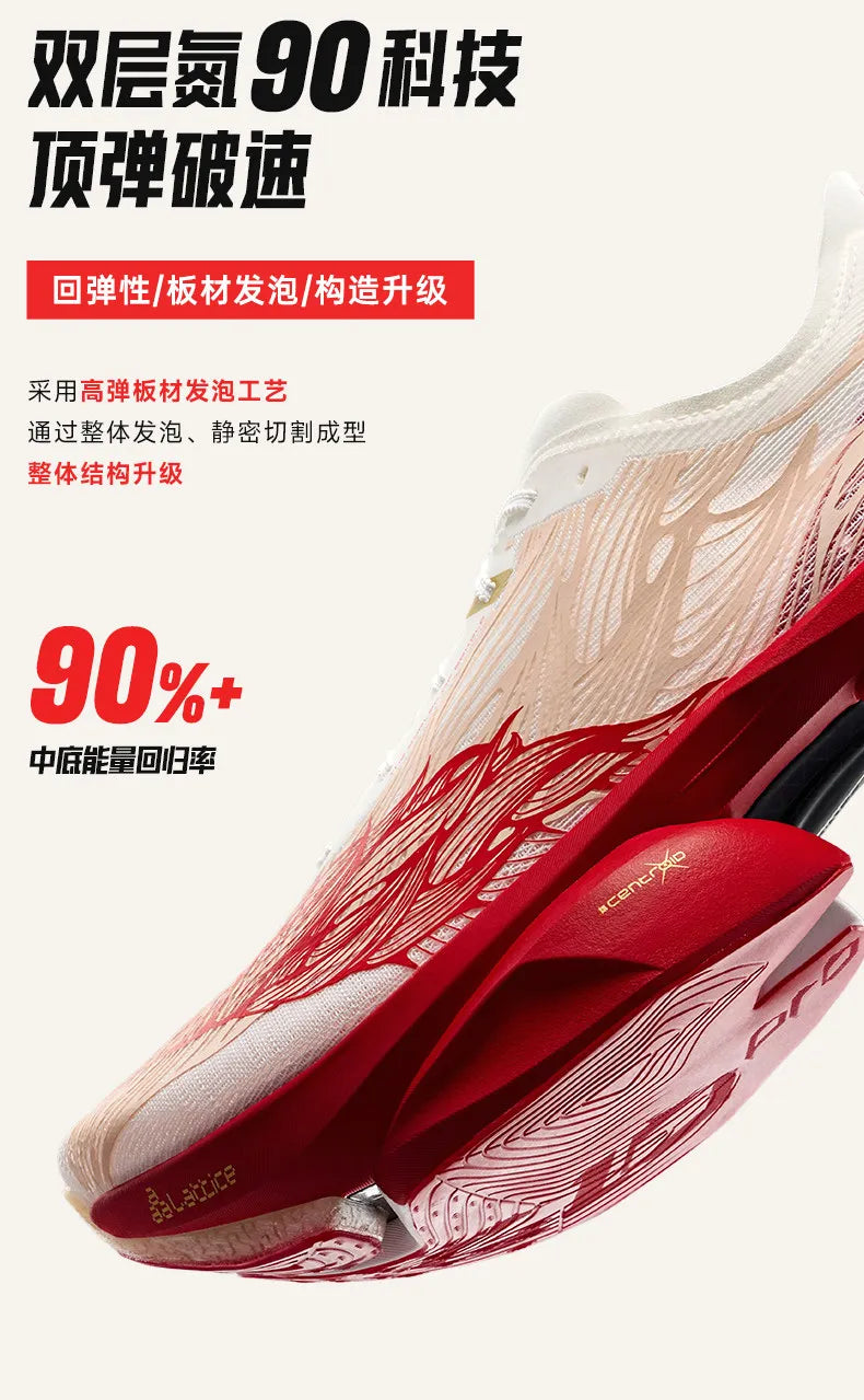 Anta × Xu Beihong's galloping horse figure joint name series C10 PRO 2 generation marathon running shoes men.