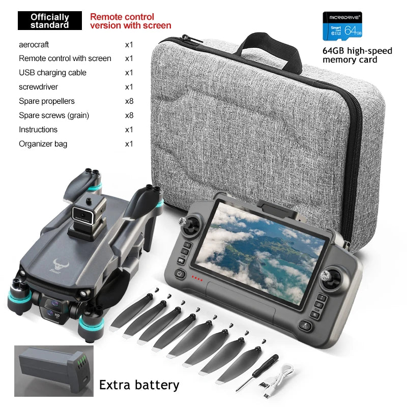 Tidesmit SG603 GPS Drone with 8K Camera, Brushless Motor & Obstacle Avoidance SG603PRO-GPS-64G-2B Tidesmit