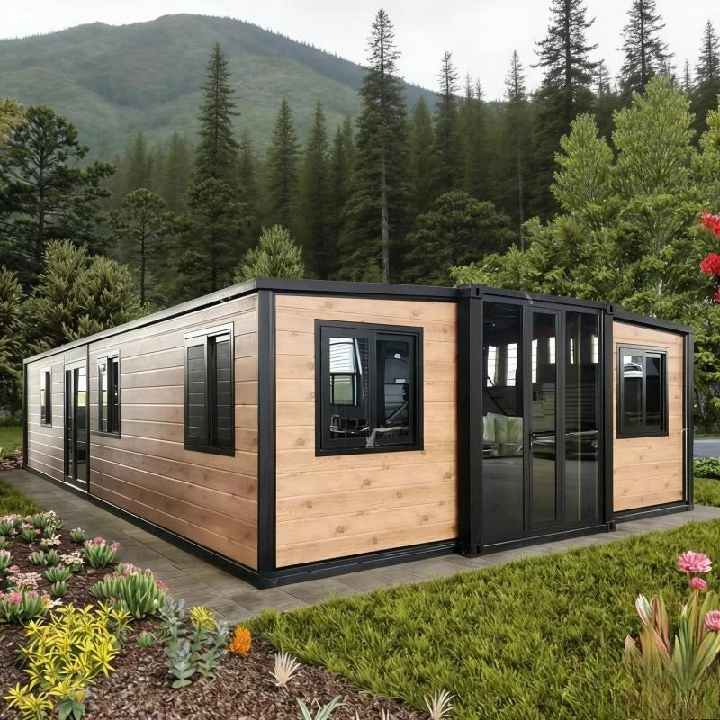 20ft 30ft 40ft Expandable Container House, Custom Modular Prefabricated House, Living, Whole House, Office, Warehouse and Home