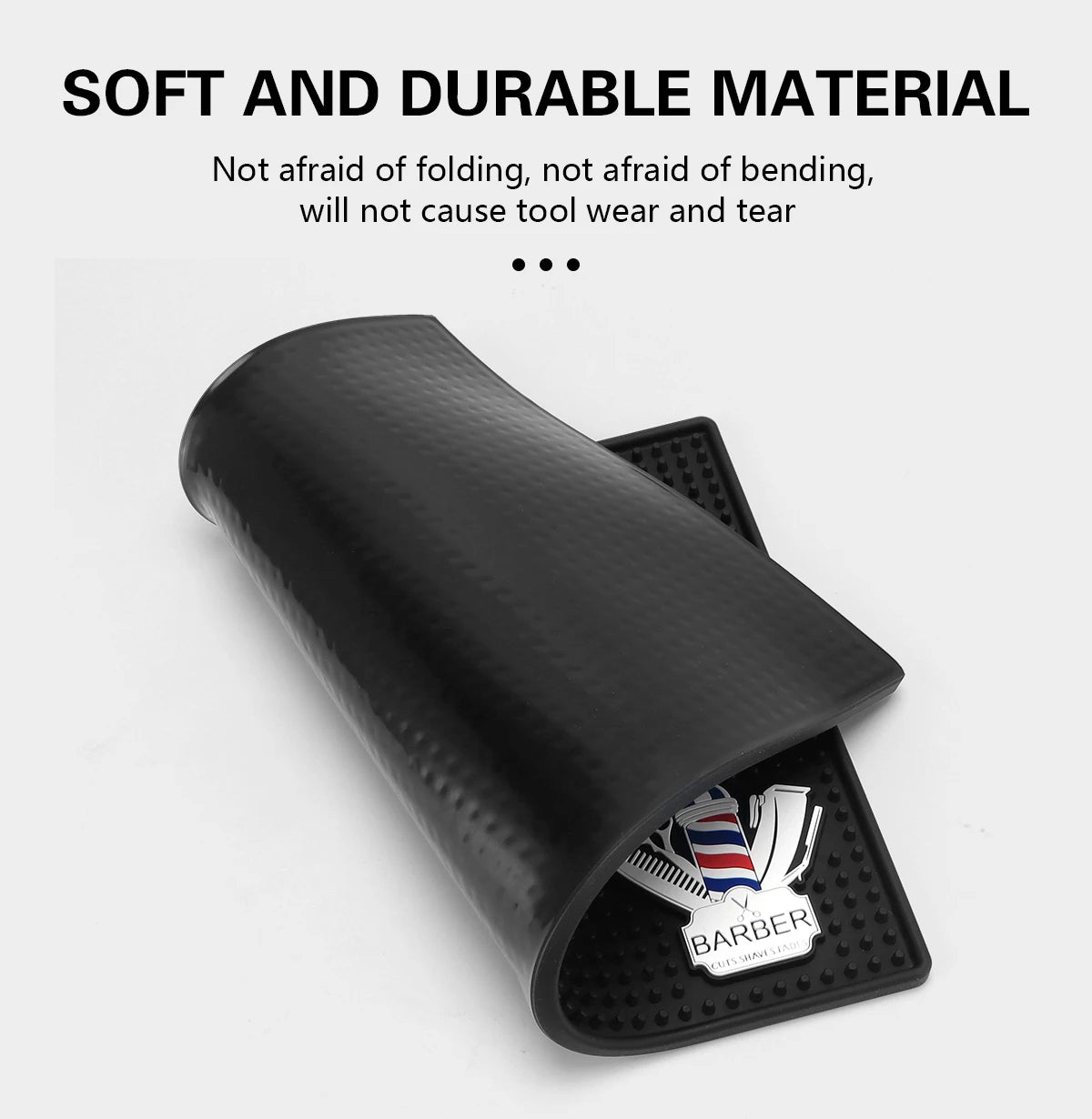 Barber Station Mat Non-Slip Pad for Professional Hair Tool Organization Massage Chairs Tidesmit