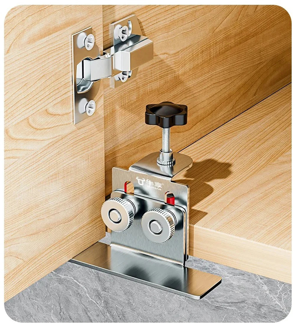 New Cabinets Frame Jig Woodworking Cabinet Door Mounting Positioner Adjustable Stainless Steel Cabinet Door Mounting Clamp
