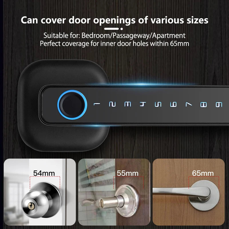 Fingerprint Door Lock: Tuya Bluetooth Smart Entry - M6 Series Tidesmit