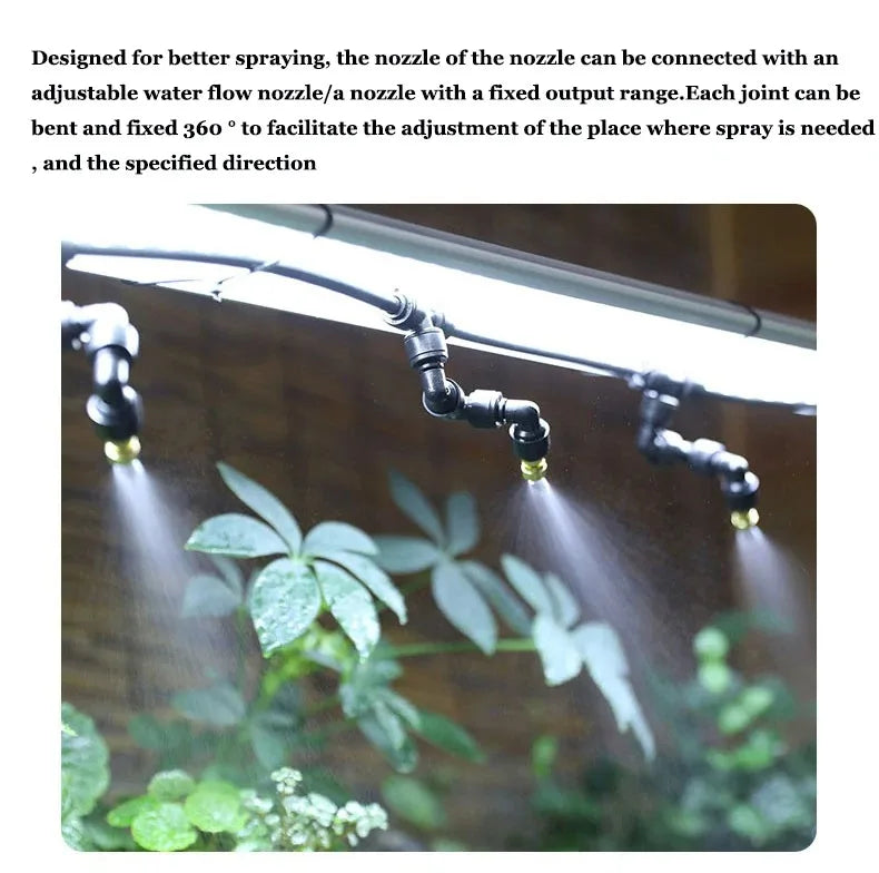 Intelligent Reptile Spray Irrigation Timer System Mist Rainforest Terrariums Automatic Spray Misting Plant Watering System Kit