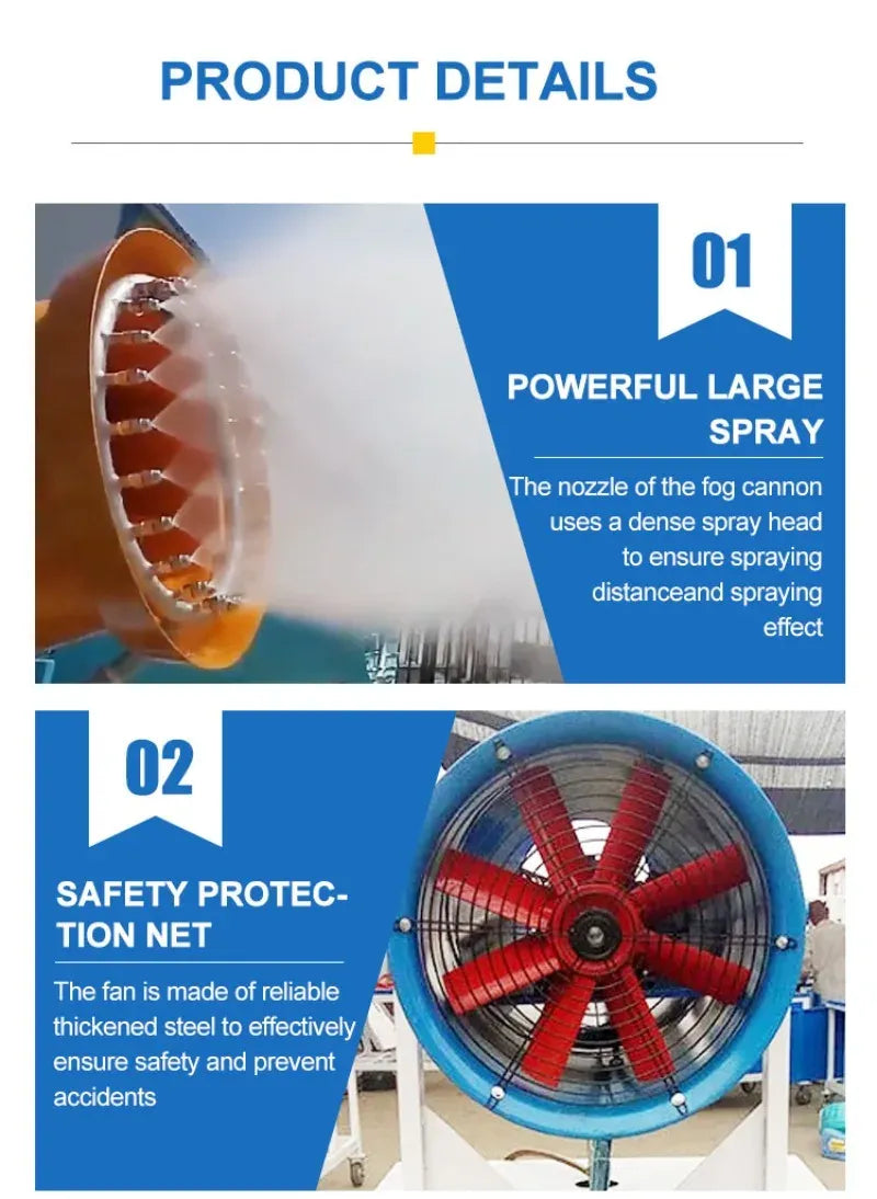 Tidesmit Remote Control Fog Cannon 60m 380V