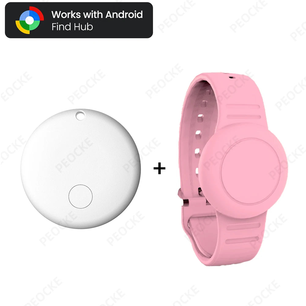 Waterproof Smart Tag Bracelet for Kids-Soft Silicone For Android Tracker Tag With Watch Band Case Cover, Lightweight GPS Tracker