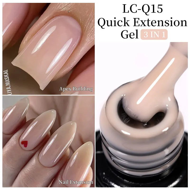 Extension Gel Nail Polish Jelly Soak Off Kit for Permanent Makeup Artists Permanent Makeup Machines LC-Q15 Tidesmit