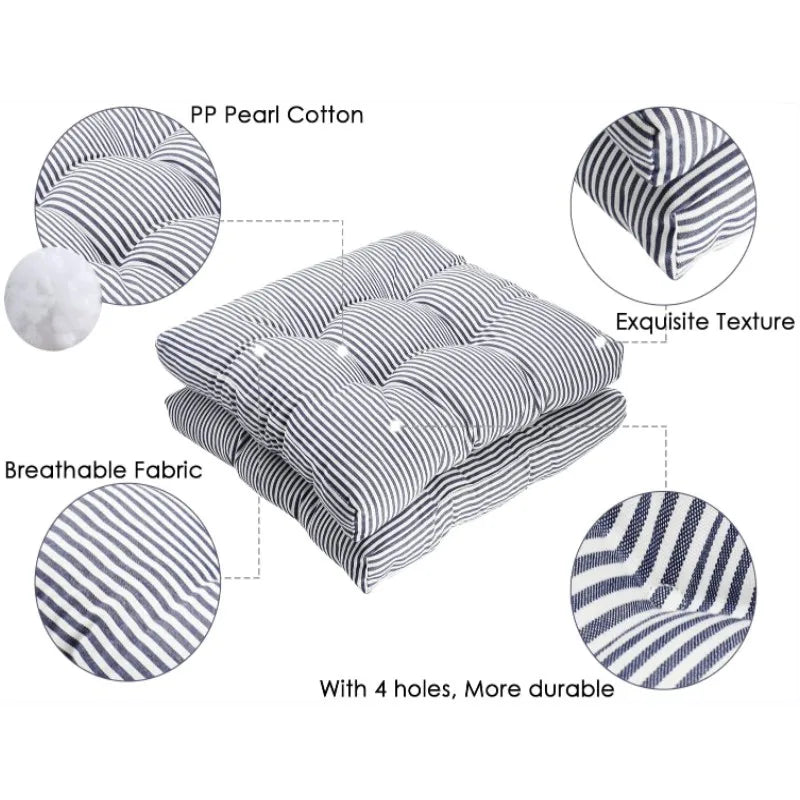 Large Square Round Floor Seat Cushion Cotton and Linen Tatami Floor Pillow Thick Cushions Seating Garden Chair Cushion Seat Pad