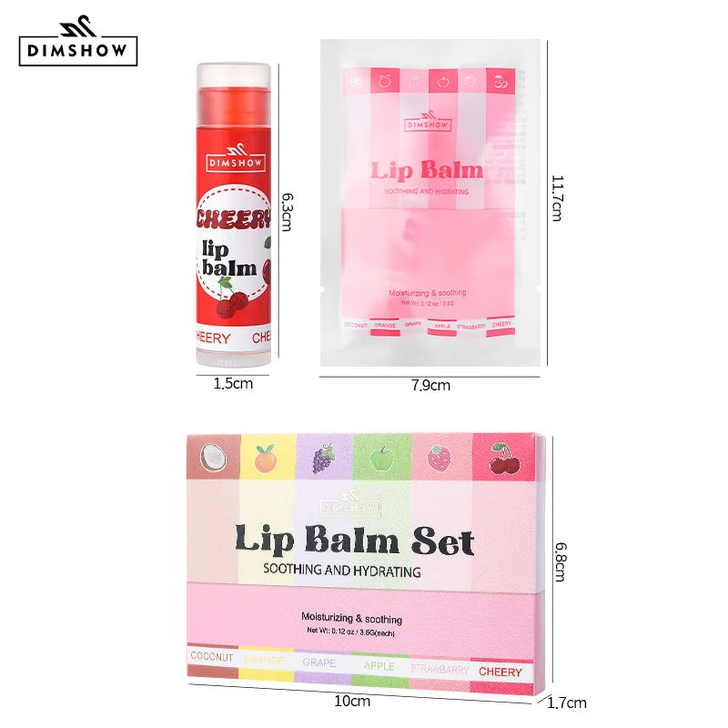 Fruit Moisturizing Lip Mask Set - Nourishing Lip Treatment for Dry Lips Lip Care Tidesmit