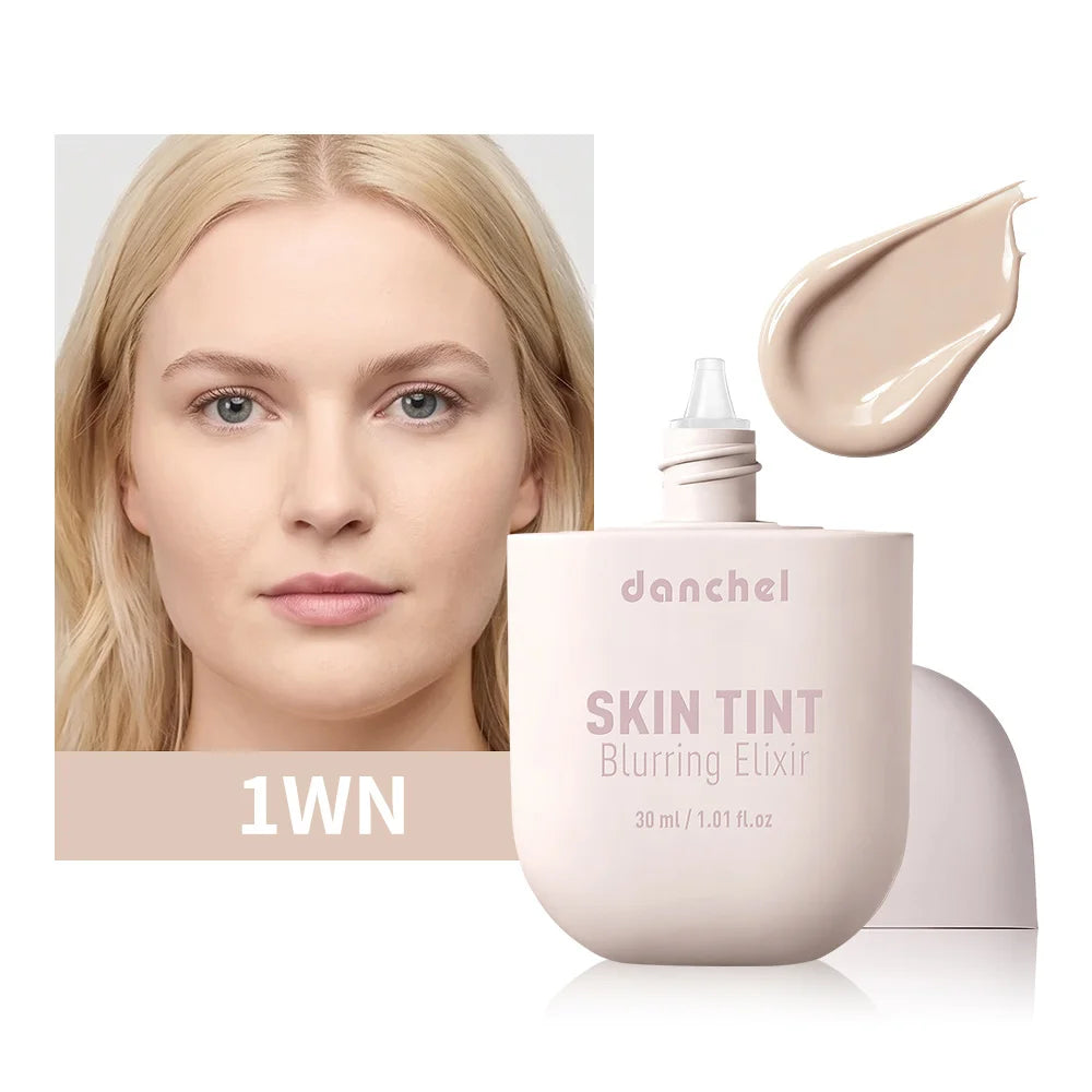 Tidesmit Skin Tint Blurring Elixir Foundation texture close-up showing hydrating full coverage for pores and lines