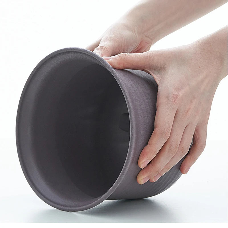 15cm Plastic Garden Flower Pot Plant Succulent Grow Nursery Pots Veg Planter Home Tools Tray Flowerpot For Bonsai Herb