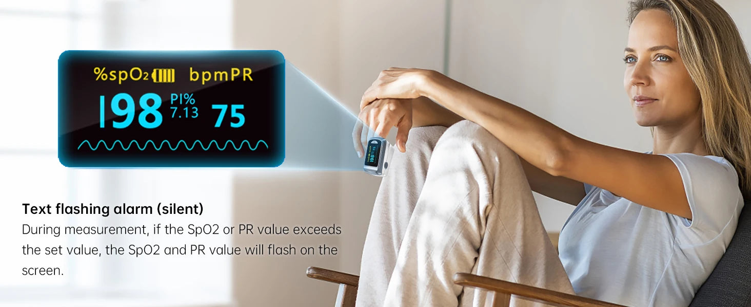 HealthTree Finger Pulse Oximeter Blood Oxygen Saturation Meter Heart Rate Monitor OLED Oximetro De Dedo SPO2 PR PI RR Bluetooth