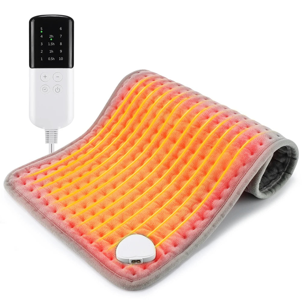 Electric Heating Pad for Pain Relief 60x30cm - Washable Wellness Tool Relaxation Treatment Type B 60x30CM Tidesmit