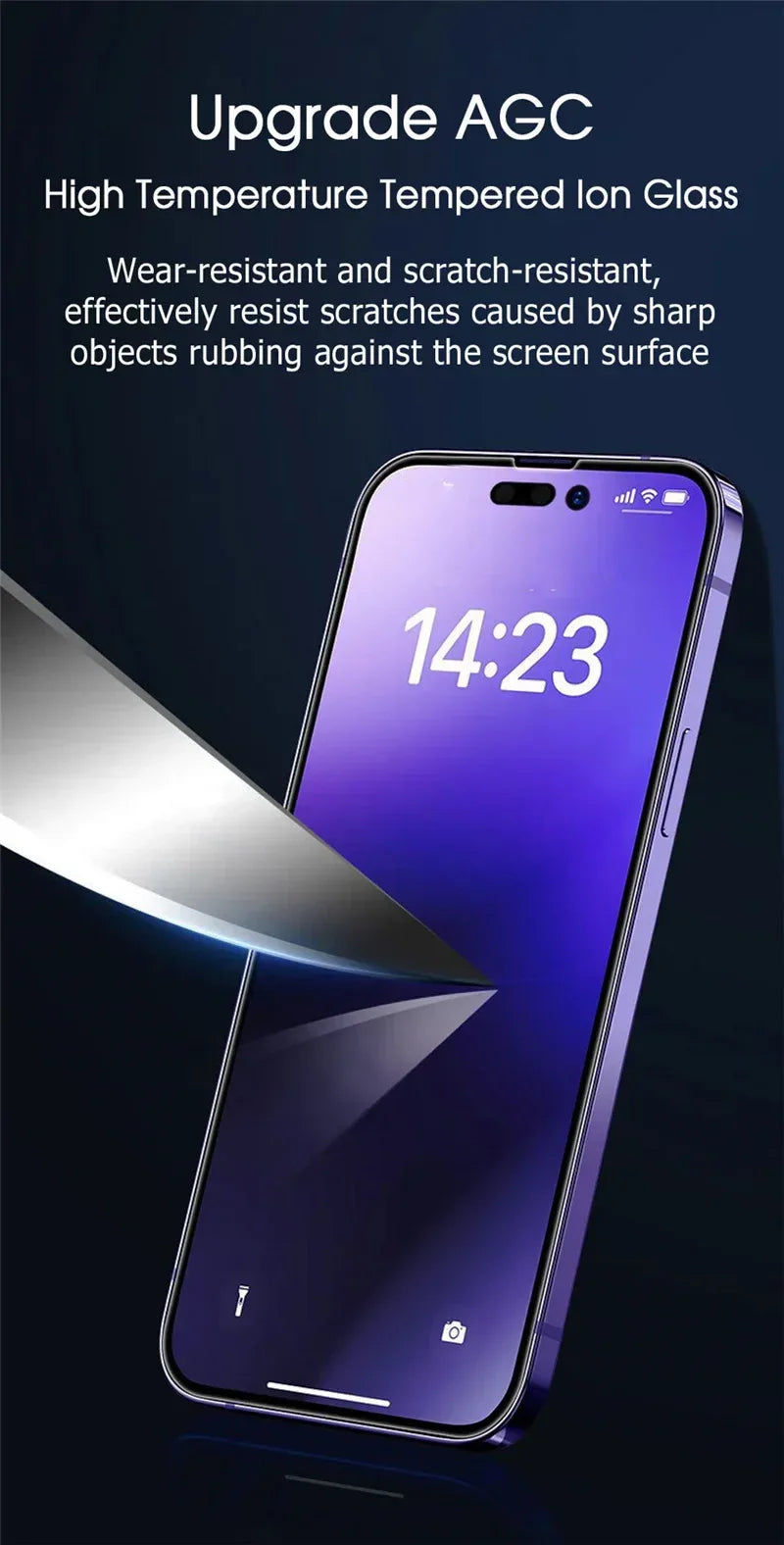 Anti Blue Light Privacy Screen Protector for iPhone 15 Pro Max Tidesmit