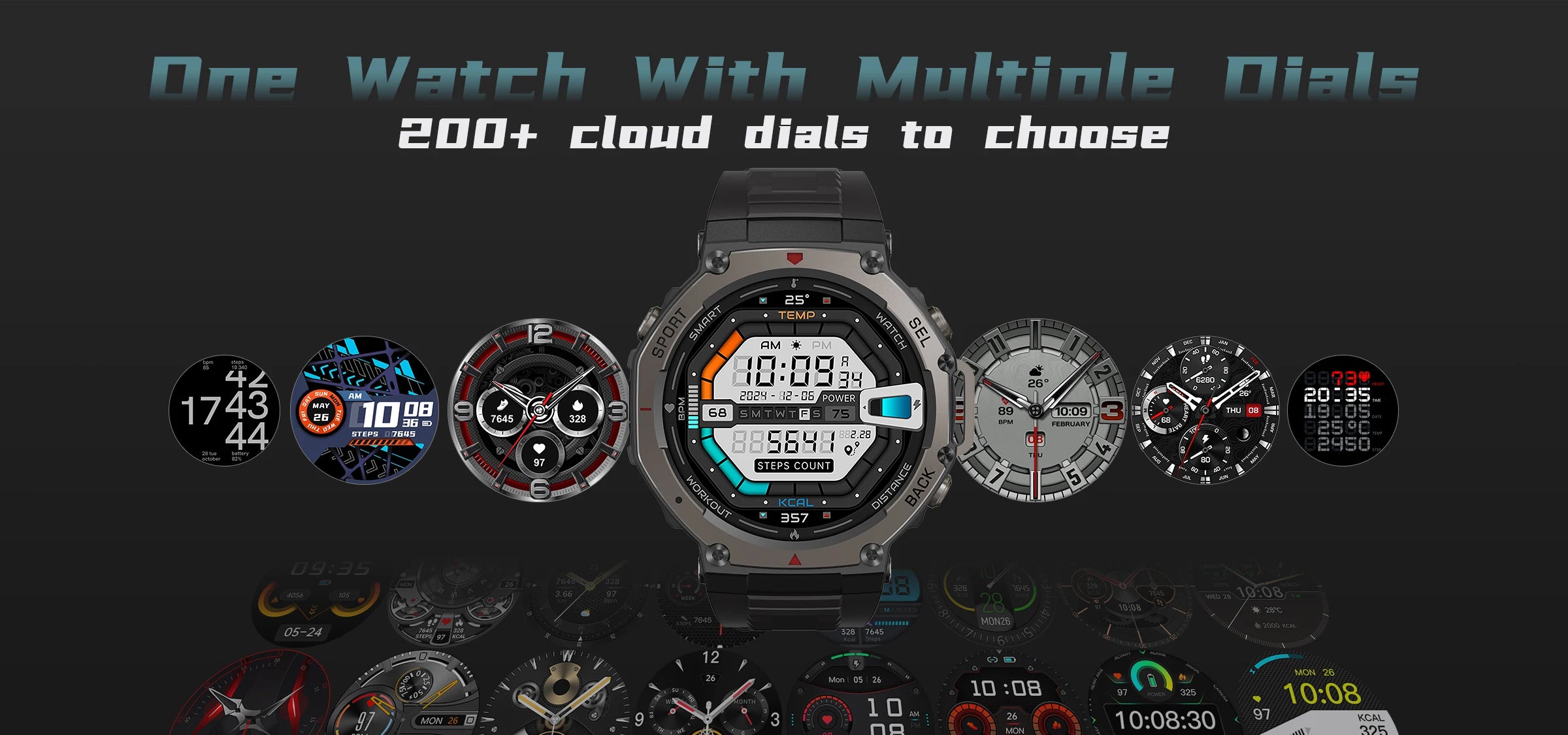 HD Watches Built-in Dual-band GPS Smart Watch Men Smartwatch Compass Altimeter Barometric 5ATM IP69K Waterproof AMOLED