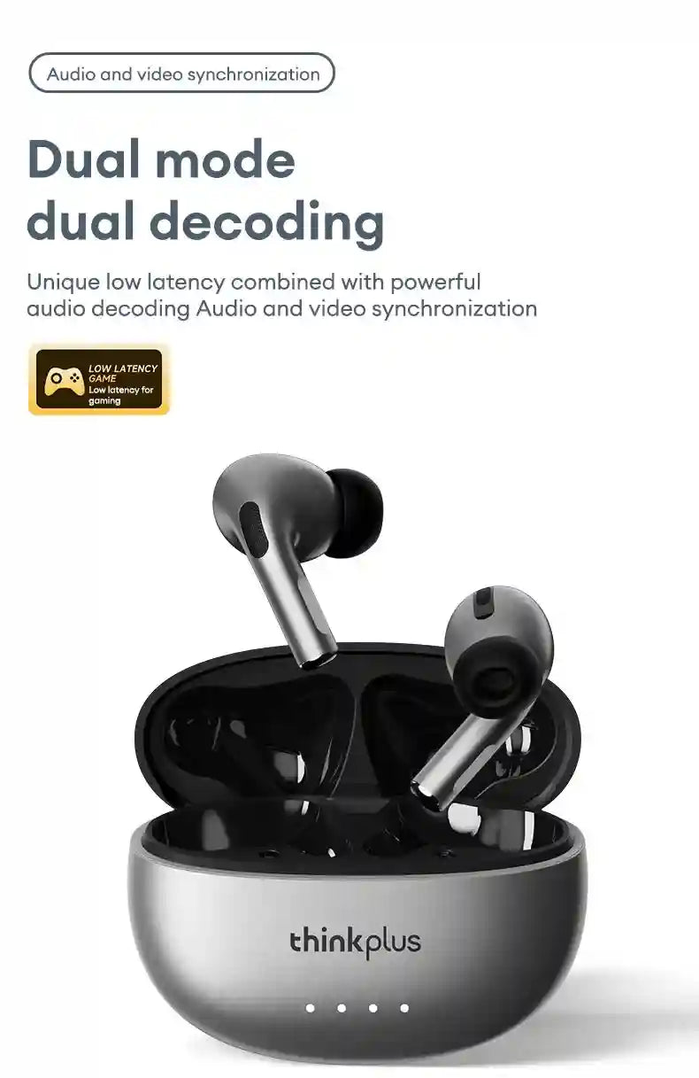 Lenovo LP5 Pro Wireless Earbuds - Low Latency Gaming Headset Tidesmit