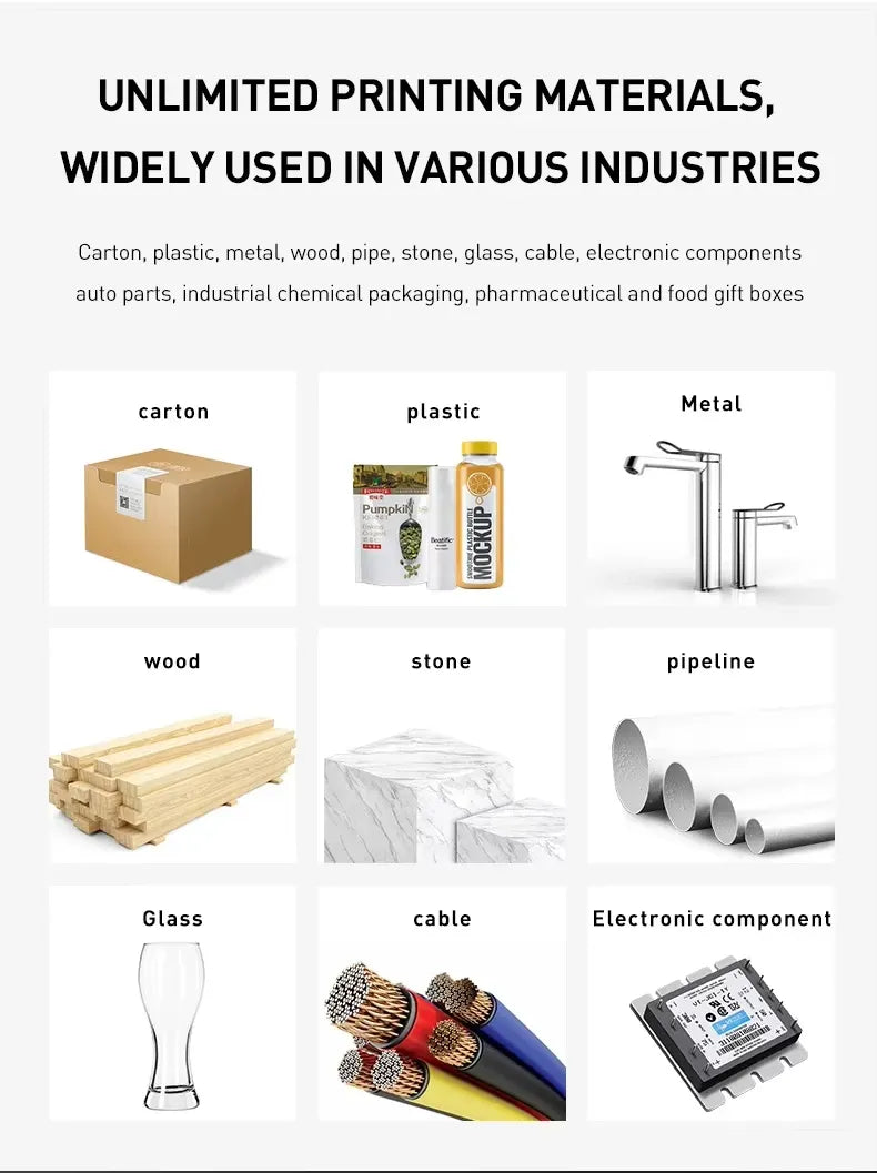 Hot Selling Electric Inkjet Date & Batch Coding Machine With Barcode For Pill Bottles Plastic Packaging Cartons