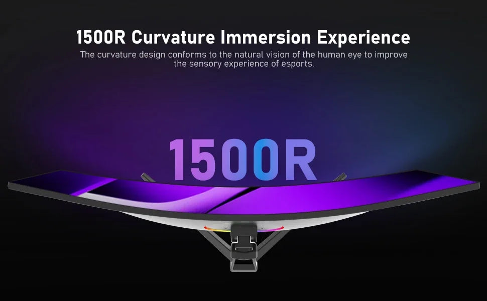 34 CRUA Gaming Monitor 34-inch Curved Ultrawide WQHD Monitor 3440 x 1440 R1500 Ultrawide Computer Monitor 144Hz VA Panel Display