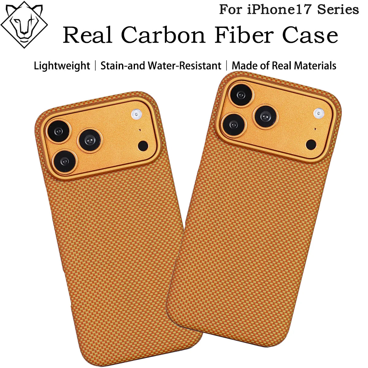 iPhone 17 Pro Max Magnetic Case Aramid Fiber Slim Fit Orange Tidesmit