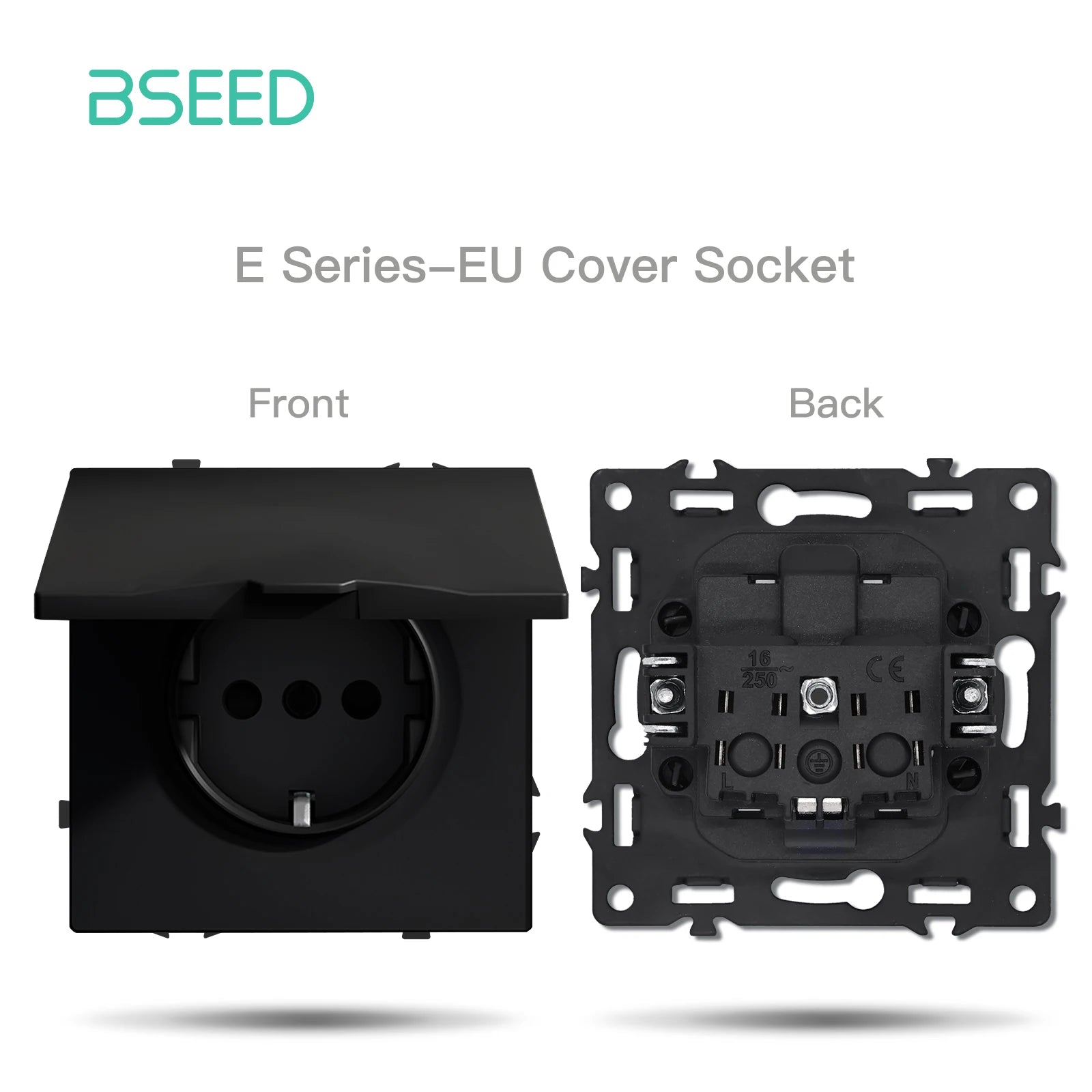 BSEED Zigbee Smart Electric Water Gas Boiler Floor Heating Thermostat Large Panels EU/FR Socket Modules Plastic Frames DIY Parts