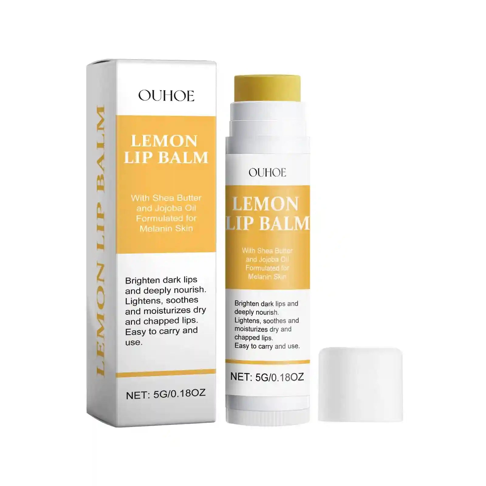 Lemon Ginger Lip Treatment Mask – Moisturizing Repair Balm Set Lip Care 1pc Tidesmit